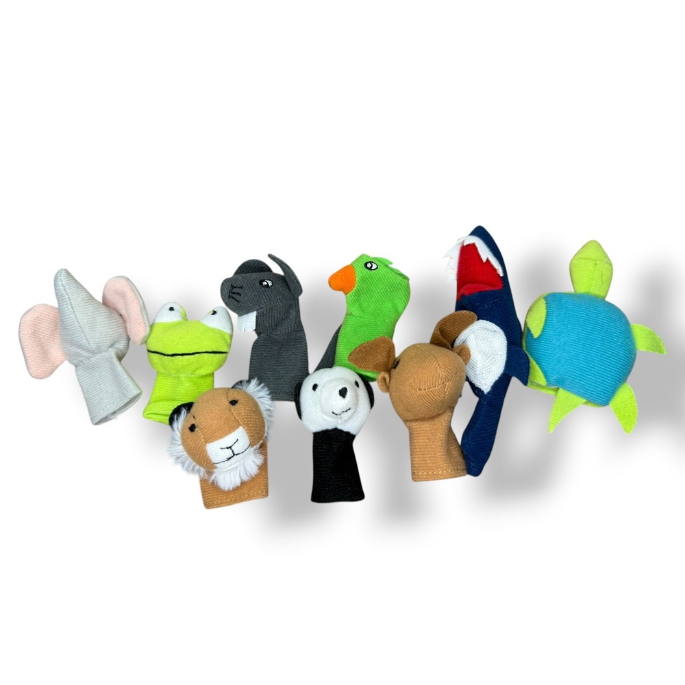 IKEA TITTA DJUR Set of 9 Colorful‎ Animal Finger Puppets